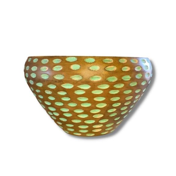 Extra Large Fruit Vegetable Storage Serving Decorative Wooden Bowl Home Decor - Picture 1 of 5